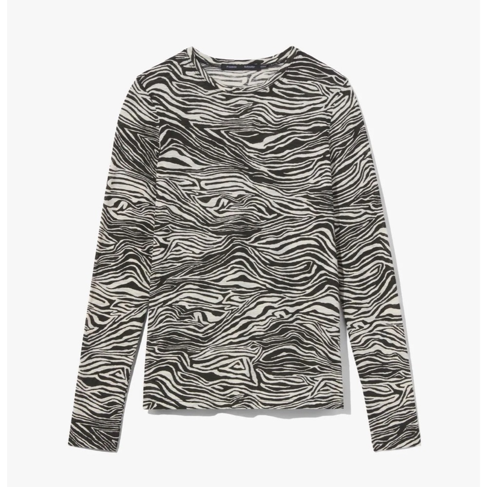 Proenza Schouler - Printed Zebra Long Sleeve T-Shirt